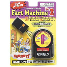 T.J. Wisemen, Inc. Remote Controlled Fart Machine #2 with Boom Box Technology - 15 realistic sounds - Wireless with 100 ft range