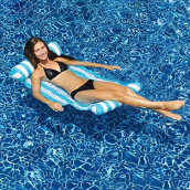 Swimline New 9044 Premium Swimming Pool Floating Water Hammock Lounge Chair