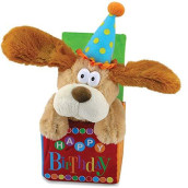 12" Flappy Birthday Animated Plush Puppy Dog Singing "Happy Birthday"