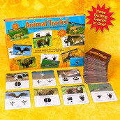 The Young Scientists Club Animal Tracks Game, At-Home STEM Kits For Kids Age 5 and Up, Animal Games for Young Scientists, Kids Party Games and Activities , Yellow