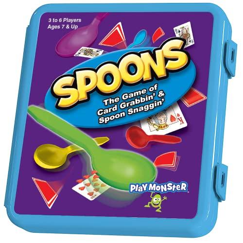 Spoons  Classic Game Comes with Spoons Included and Case for Easy Carrying!  3-6 Players  for Ages 7+