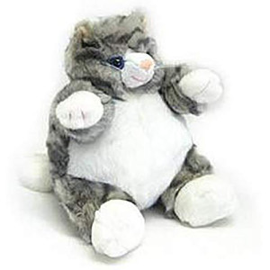 Unipak Gray Tabby Cat Baby Plumpee Plush Toy 7" H