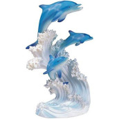 George S. Chen Imports SS-G-90085 Marine Life Three Dolphin Design Figurine Statue Decoration Collection