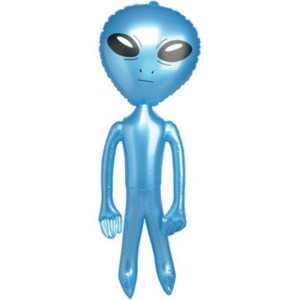Rhode Island Novelty 5 ft Blue Inflatable Martian Alien Prop Toy Decoration