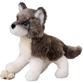 Douglas Cuddle Toys 4036 Wildlife Wolf Plush Toy, 20 cm Long