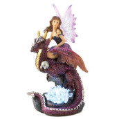 Fairy on Dragon Figurine