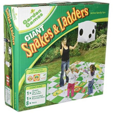 DOM giant Snakes & Ladders game, Set Includes 1 giant Mat, 8 Stakes and 1 giant Inflatable Die