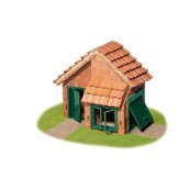 Teifoc House Tile Roof Brick Construction Set, 207 Building Blocks, Erector Set and STEM Building Toy