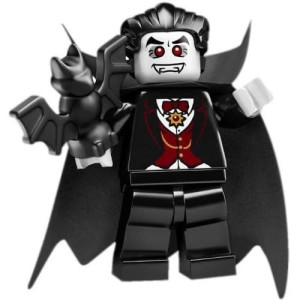 LEgO Series 2 collectible Minifigures - Vampire Minifigure with Bat