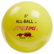 Sportime Multi-Purpose Inflatable All-Ball, 6 Inches, Yellow - 009089