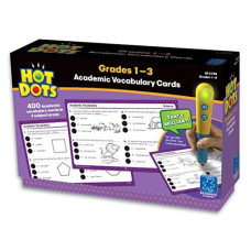 Educational Insights Hot Dots Academic Vocabulary Card Set- Grades 1-3
