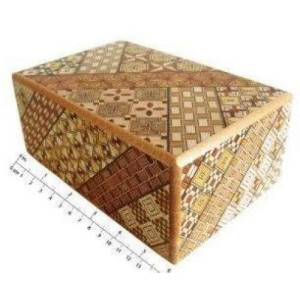 Yosegi Puzzle Box 5 sun 10 steps
