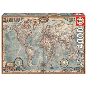 4,000 Piece Puzzle - The World Map