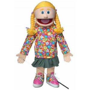 25" Cindy, Peach Girl, Full Body, Ventriloquist Style Puppet