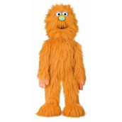 30" Orange Monster Puppet, Full Body Ventriloquist Style Puppet