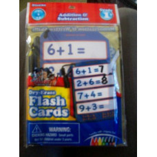 Addition & Subtraction Dry Erase Flash Cards with Marker