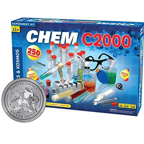 Thames & Kosmos Chem C2000 (V 2.0) Chemistry Set | Science Kit with 250 Experiments and 128 Page Lab Manual, Student Laboratory Quality Instruments & Chemicals | Parents Choice Silver Award Winner