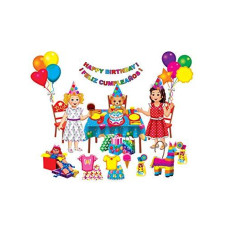 Little Folk Visuals Birthday Party Precut Flannel/Felt Board Figures, 26 Pieces Add-On Set