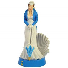 WL Gone with The Wind Figurine with Scarlett OHara in Blue Shell Dress
