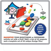 MightyMind PlayTray +Tile Magnets & Full Set of 32 Design Tiles