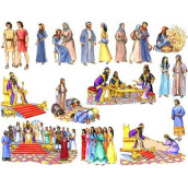 Ruth and Esther Felt Figures for Flannel Board Bible Stories-precut