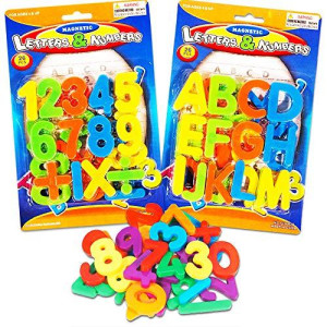 Good Old Values (2 Pack) Magnetic Learning Letters and Numbers, Total 52 Piece Set