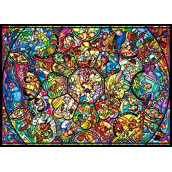 Tenyo Disney All Characters Stained Glass Jigsaw Puzzle (2000 Piece)