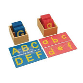 Elite Montessori Lower and Capital Case Sandpaper Letters with Boxes
