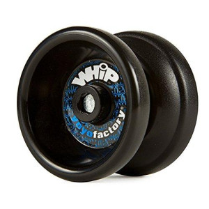 YoyoFactory Whip YoYo Toy - Includes Back Up String and Tricks & Secret Guide for Novice & Advanced Tricks - Kid Beginner Friendly Yo-yo - Includes - Boys or Girls Ages 8+ (Black)