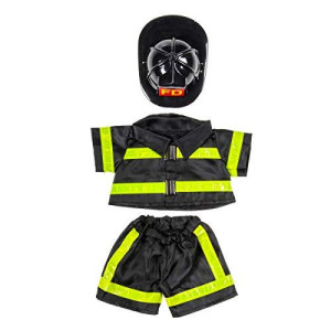 Fireman Outfit Teddy Bear Clothes Fits Most 14" - 18" Build-a-bear and Make Your Own Stuffed Animals