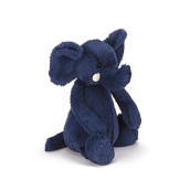 Jellycat Bashful Blue Elephant Stuffed Animal, Medium, 12 inches