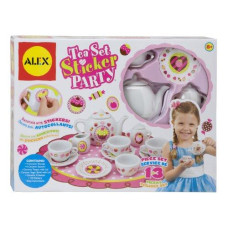 ALEX Toys Craft 13 Piece Tea Set Party with Over 100 Stickers