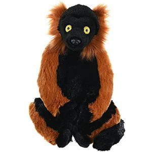 Wild Republic Red Ruffed Lemur Plush, Stuffed Animal, Plush Toy, Gifts for Kids, Cuddlekins12 Inches