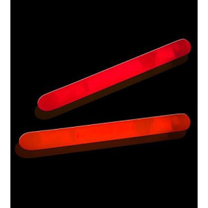 Lumistick 2 Inch Mini Glowsticks - Ultra Bright Glow in The Dark Party Favors Neon Light Sticks - Freshly Made Illuminating Water Proof Fluorescent Sticks Brightest 4-6 hrs (Red, 100 Glow Sticks)