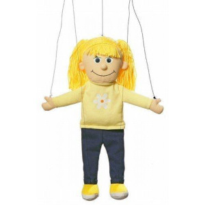 Katie Peach Girl Marionette String Puppet