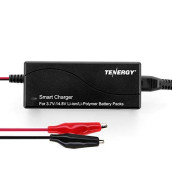 Tenergy TLP-4000 Universal 1A Smart Charger for Li-Ion/Polymer Battery Packs with PCB (3.7V-14.8V 1-4 Cell)