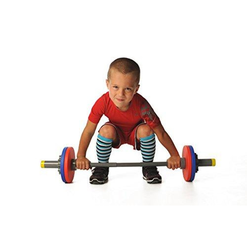 WOD Toys Barbell Mini - Adjustable Barbell Toy Set for Kids Fitness - Safe, Durable Kids Workout Toys