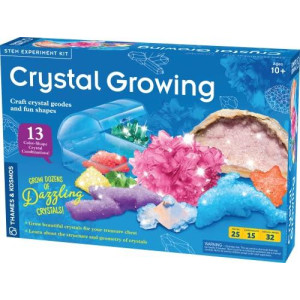 Thames & Kosmos crystal growing Science Kit grow Over A Dozen crystals with 15 Experiments, Includes Storage case & 32 Page color Laboratory Manual