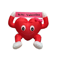 4 Foot Valentines Inflatable Lovely Heart"Be My Valentine" - romantic Valentines Gifts for Couples, Cute Valentines Day Gift Ideas, Good Couple Gifts for Valentines, Romantic Anniversary Gifts