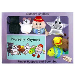 The Puppet Company Traditional Story Sets Nursery Rhymes Book and Finger Puppets Set