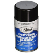 Testors - 238206 TENAMEL-1247 Aerosol Enamel Paint, 3-Ounce, Gloss Black