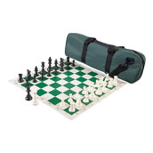 Wholesale Chess Heavy Tournament Triple Weighted Chess Set Combo (Green)