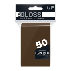Ultra Pro Sleeves 50 D12 Card Game (Brown)