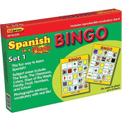 Edupress Spanish in a Flash Bingo Game Set 1 (EP62345)
