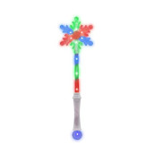 Fun Central - LED Light Up Snowflake Wand Toy for Kids with Crystal Ball Handle | Kids Birthday Parties, Kids Sensory Toys, Halloween Princess Costume, Halloween Party Supplies, Cosplay, Raves