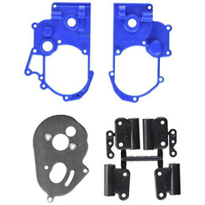 RPM Hybrid Gearbox Housing and Rear Mounts for Traxxas 2WD Electric, Blue