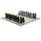 Pacific Giftware Fantasy Dragon Chess Set