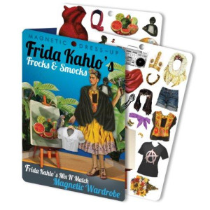 The Unemployed Philosophers Guild Frida Kahlo Frocks and Smocks Magnetic Dress Up Doll Play Set
