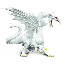 Safari Ltd Glow-in-the-Dark Snow Dragon Realistic Hand Painted Toy Figurine for Ages 3 and Up