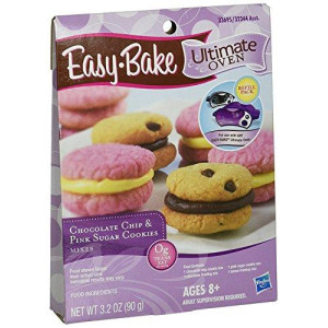 Hasbro Easy Bake 5000 Ultimate Oven Chocolate Chip & Pink Sugar Cookies Refill Pack Playset